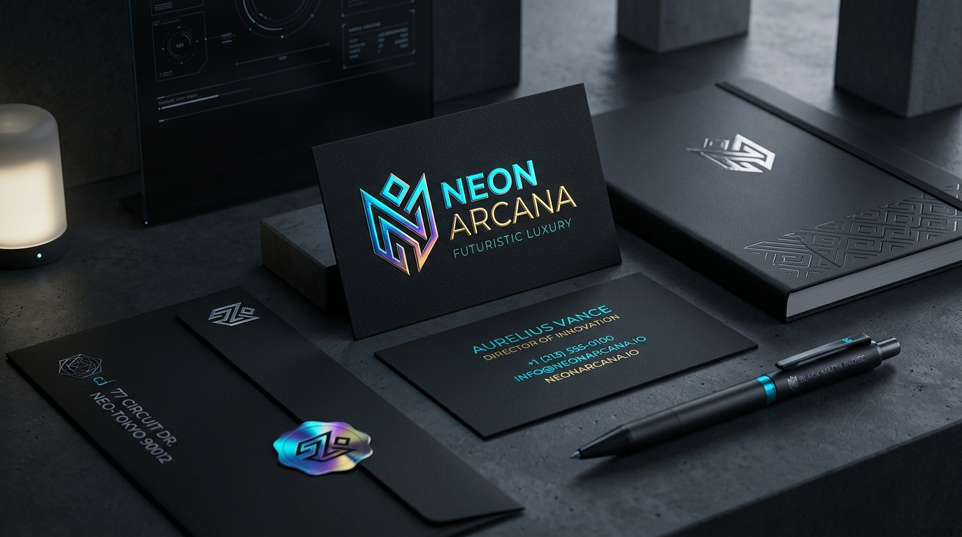 Neon Arcana Luxury Branding Identity