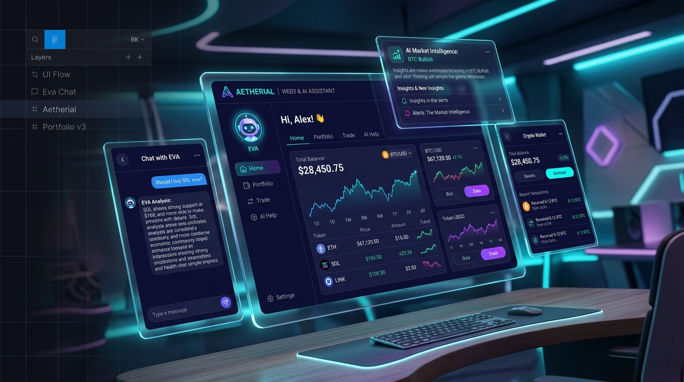 Aetherial AI Mobile App UI/UX