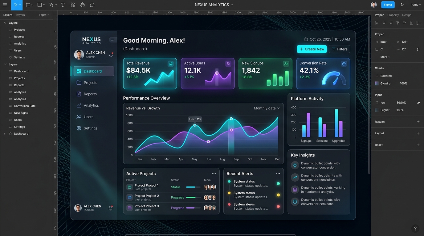 Nexus Analytics UI/UX SaaS Dashboard